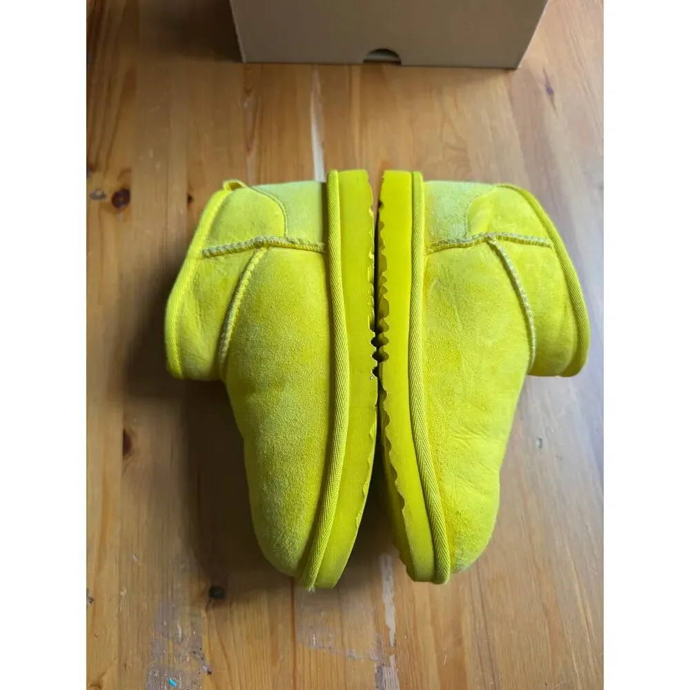 UGG Kids' Classic Ultra Mini Boots - Canary Yellow - Size 2